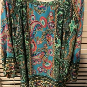 Plus size 3x women’s blouse from FIg & Flower.